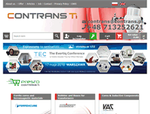 Tablet Screenshot of contrans.com.pl