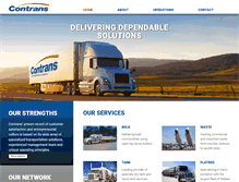 Tablet Screenshot of contrans.ca